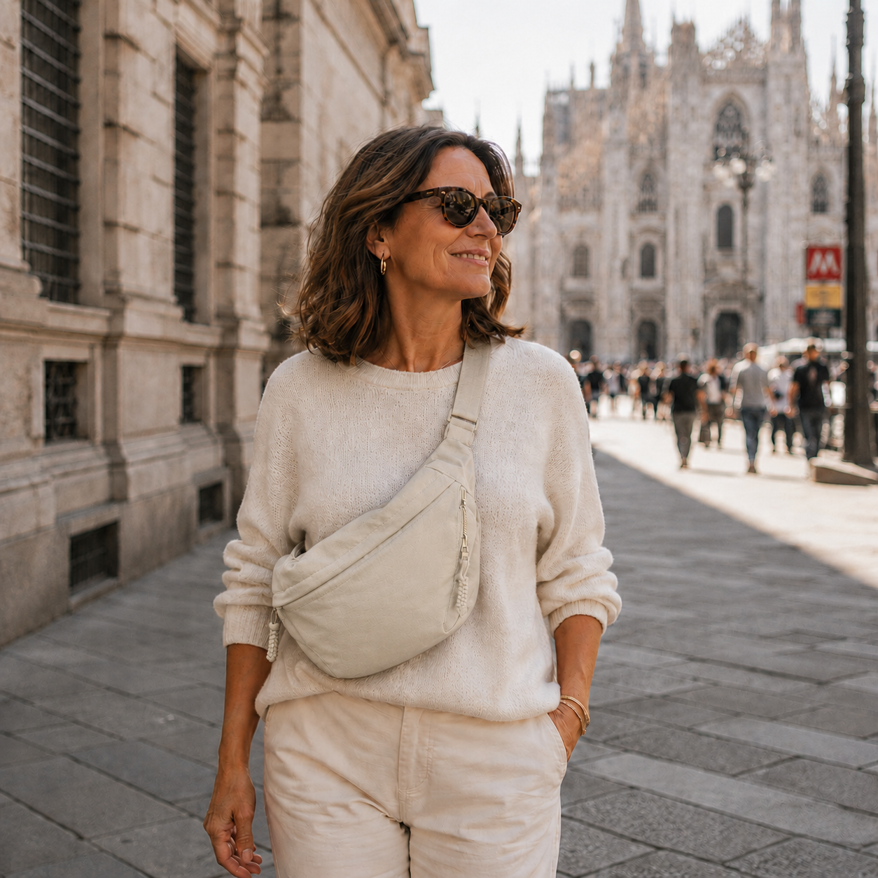 Elena | Bolso de hombro Beige