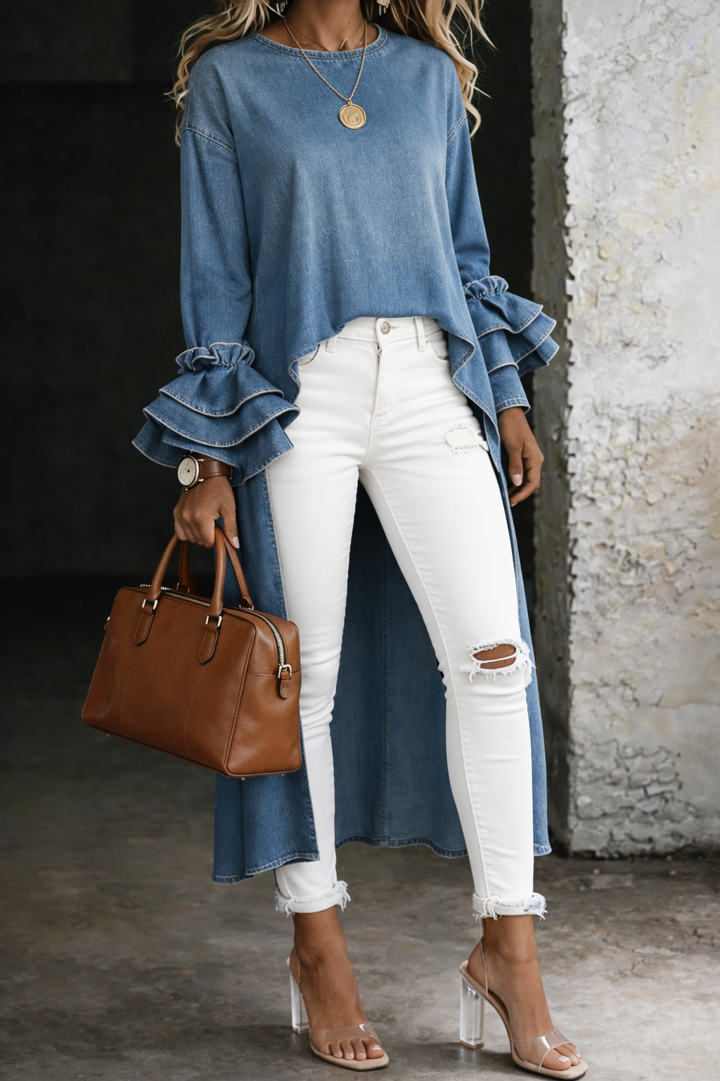 Ashley | Top tipo camisa informal