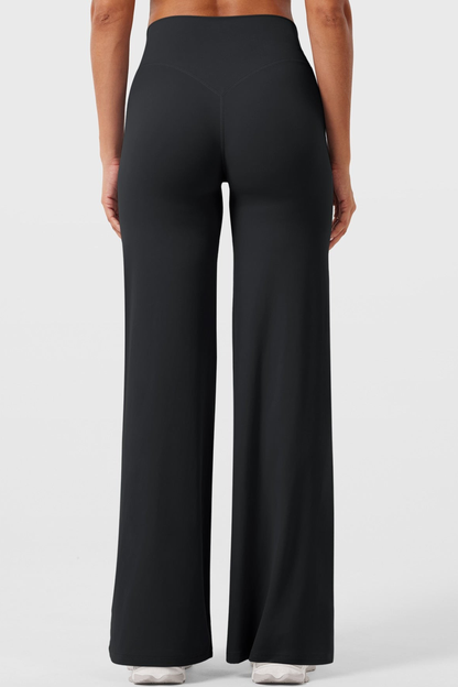 Leggings straight tiro alto