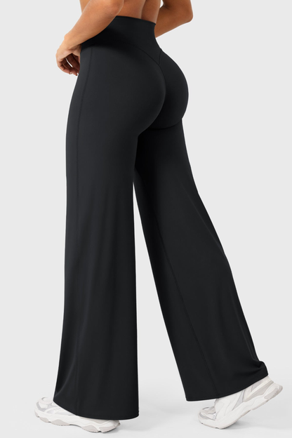 Leggings straight tiro alto