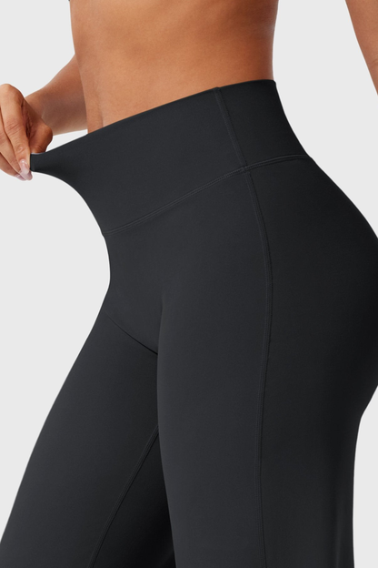 Leggings straight tiro alto