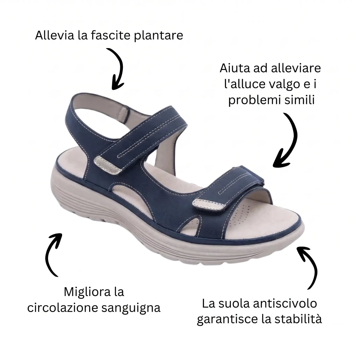 Soline - Sandalias ortopédicas ergonómicas