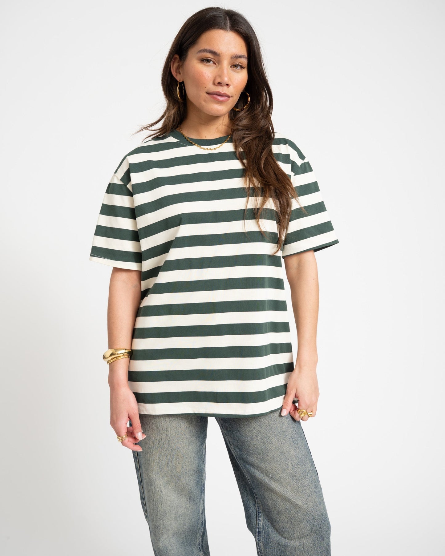 Camiseta de rayas oversize - Talla Única