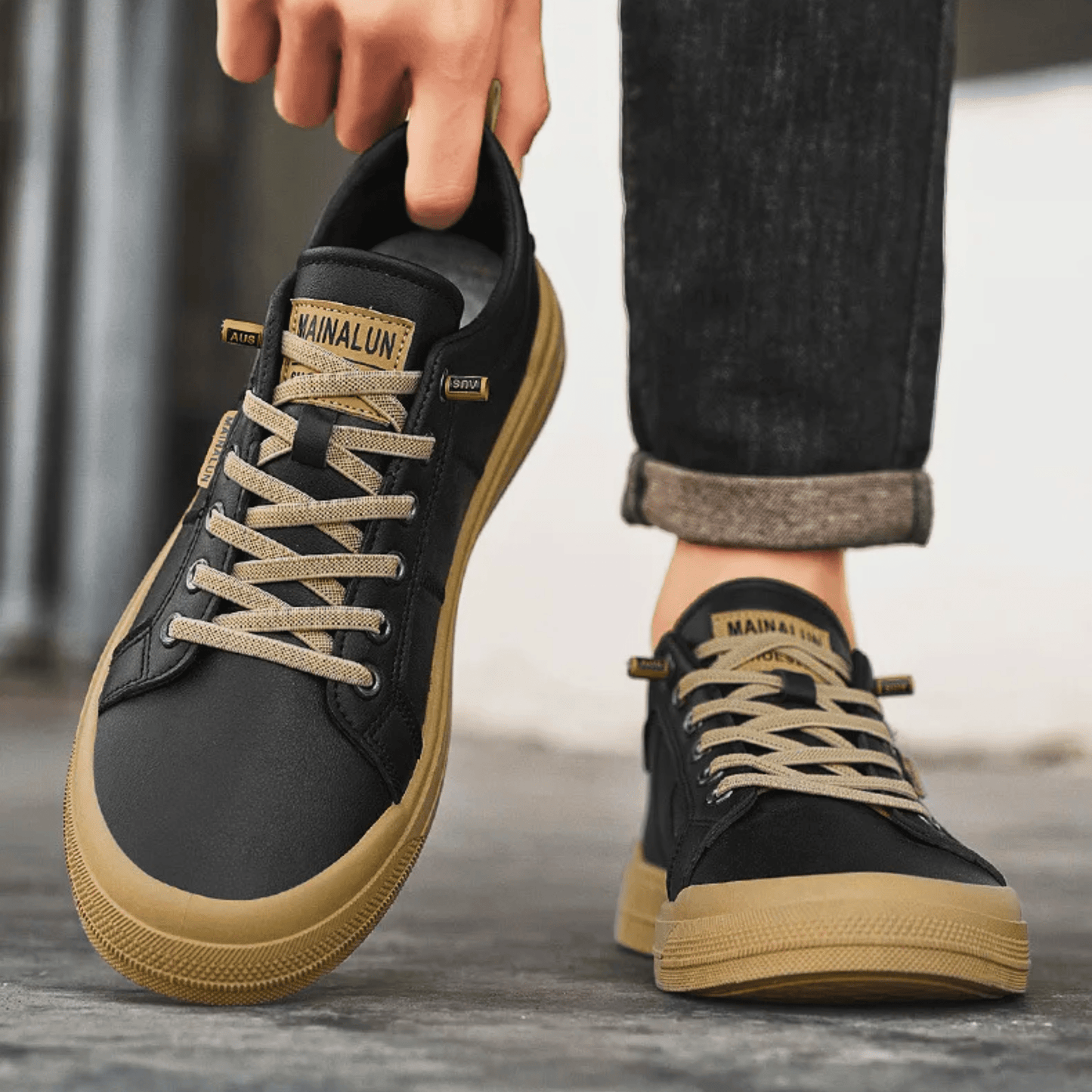 HARRINGTON | Zapatillas de Cuero Clásicas